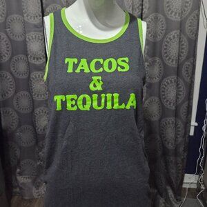 No Brand Tacos & Tequila Tank Top Men's Small